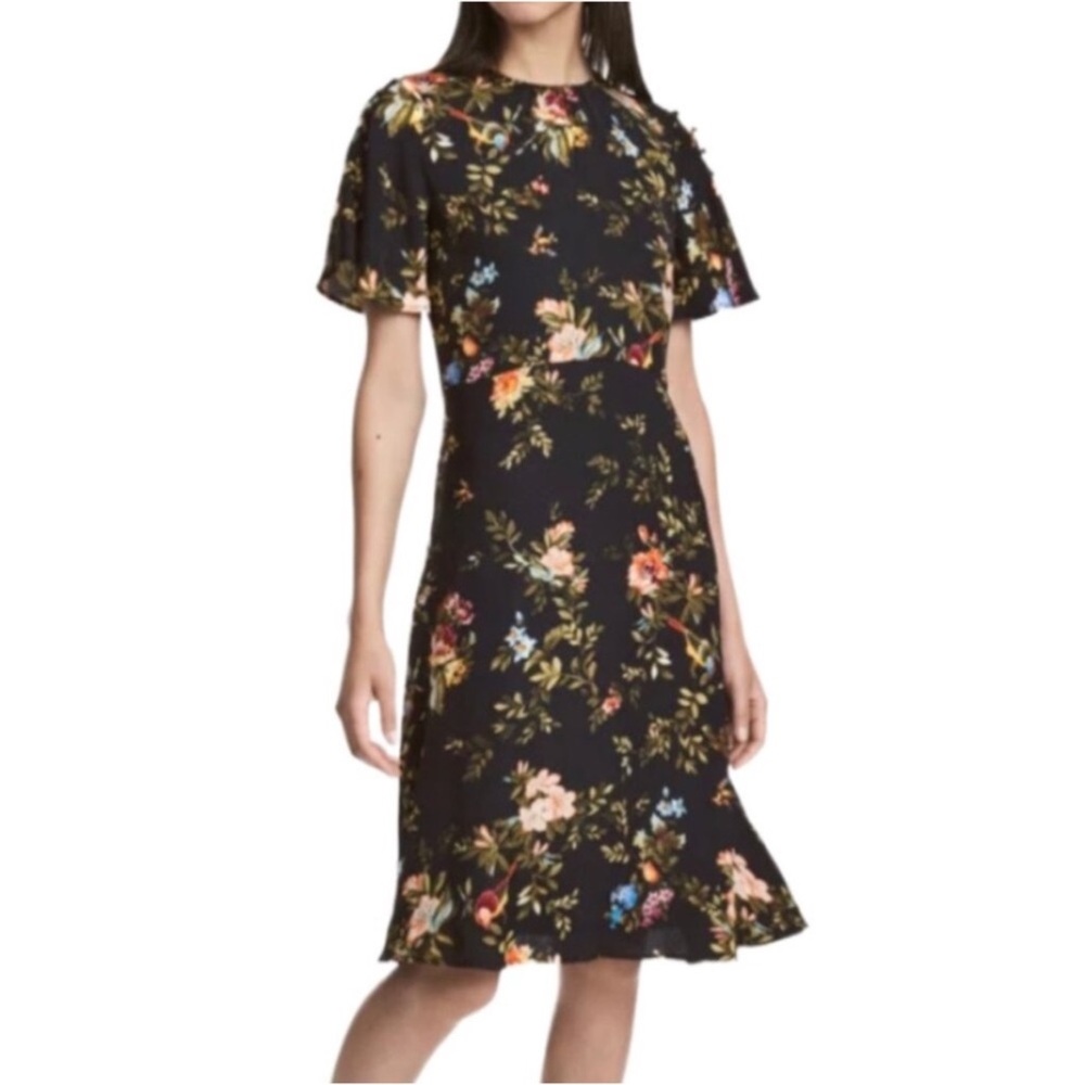 H&M Floral Black Dress